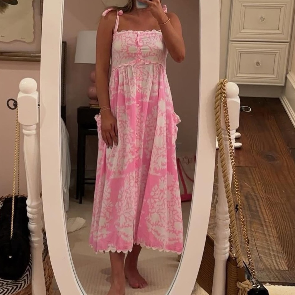 Juliet Dunn Tie Shoulder Dress